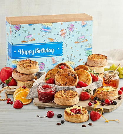 Mix & Match Super-Thick English Muffin Birthday Bakery Gift - Pick 6 